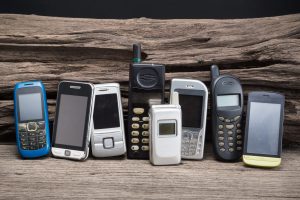 Oude mobiele telefoons